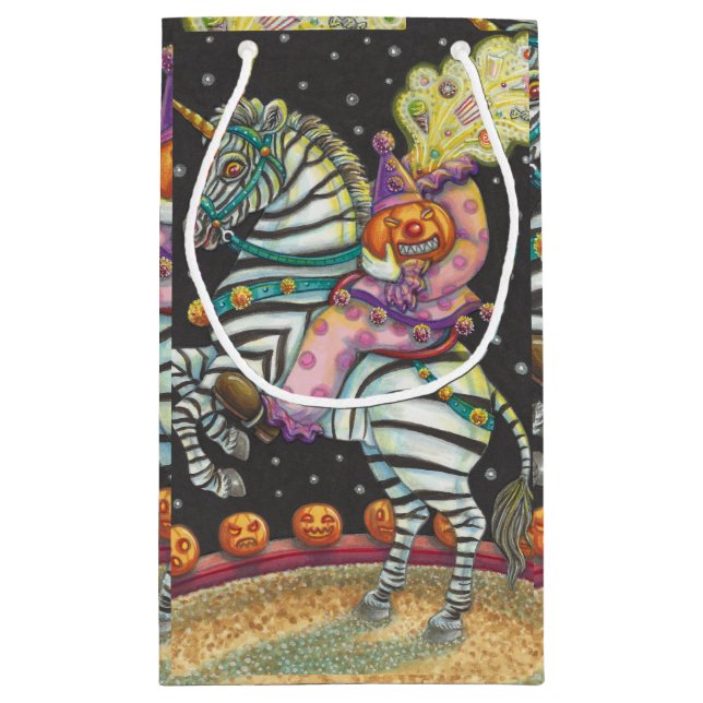 SLEEPY HOLLOW CIRCUS CLOWN, UNICORN ZEBRA GIFT BAG (Back)