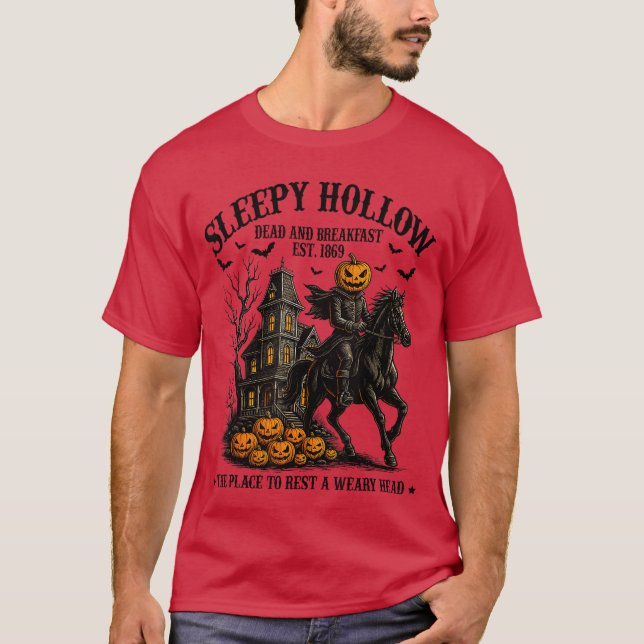 Sleepy Hollow Dead and Breakfast Est 1869 Headless T-Shirt (Front)
