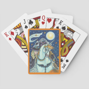 SLEEPY HOLLOW, HEADLESS GOTHIC WITCH, UNICORN, OWL PLAYING CARDS