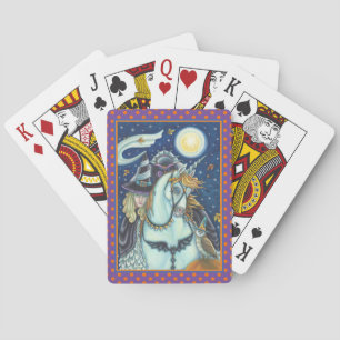 SLEEPY HOLLOW, HEADLESS GOTHIC WITCH, UNICORN, OWL PLAYING CARDS
