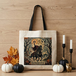 Sleepy Hollow Headless Horseman Vintage Gothic Art Tote Bag