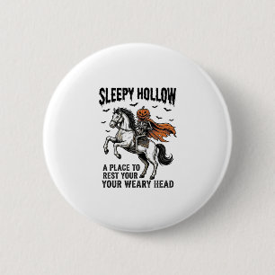 Sleepy Hollow Headless Horseman Vintage Halloween 6 Cm Round Badge