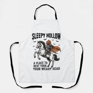 Sleepy Hollow Headless Horseman Vintage Halloween Apron