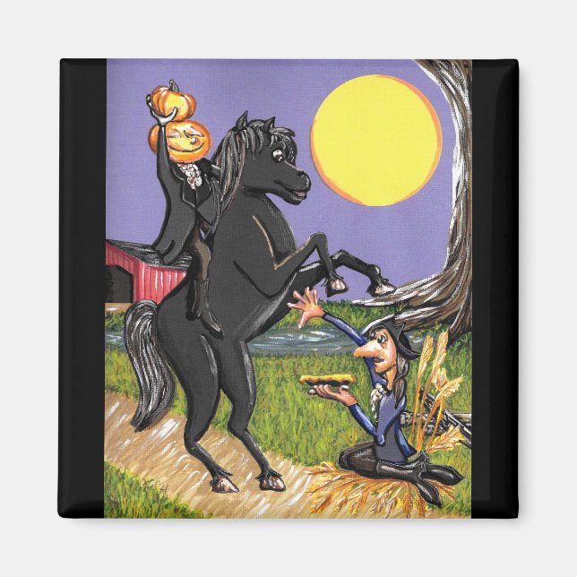 Sleepy Hollow Ichabod Headless Horseman exchange Magnet (Front)