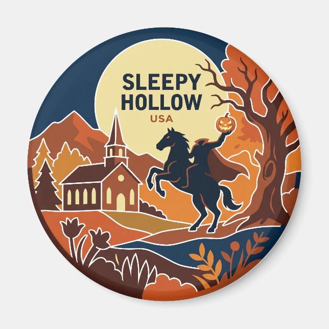 Sleepy Hollow New York Magnet (Front)