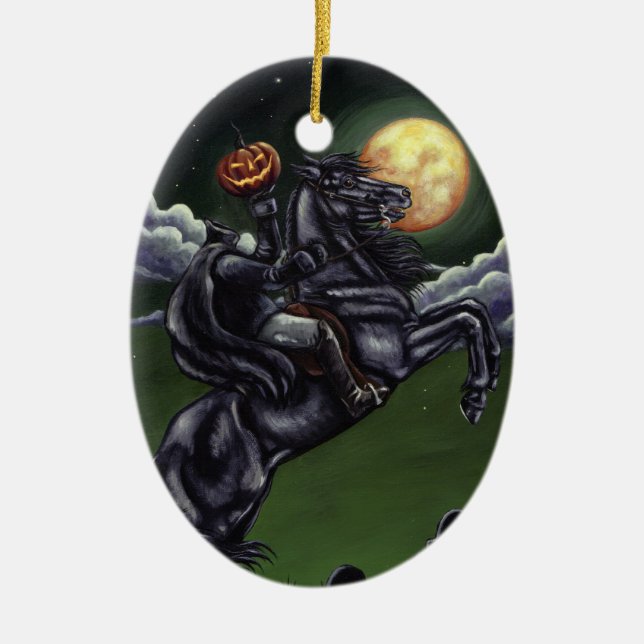 sleepy hollow painting ornament (Front)