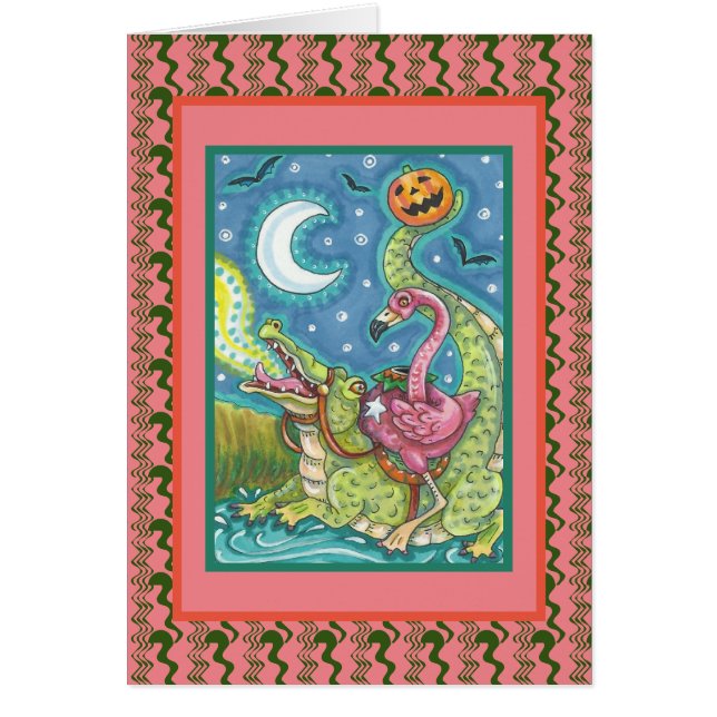 SLEEPY HOLLOW PINK FLAMINGO & CROC HALLOWEEN Verse (Front)