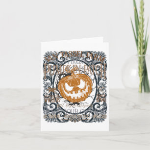 Sleepy Hollow Pumpkin Picking Farm Funny Halloween Card