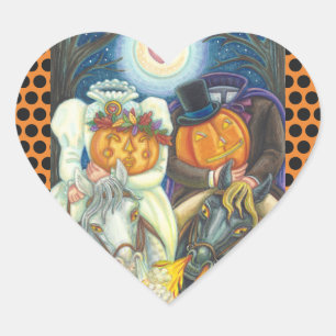 SLEEPY HOLLOW WEDDING HALLOWEEN STICKERS SHEET