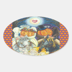 SLEEPY HOLLOW WEDDING HALLOWEEN STICKERS SHEET