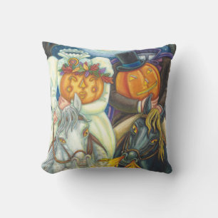 SLEEPY HOLLOW WEDDING HALLOWEEN THROW PILLOW
