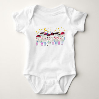 Sleepy Houses Baby Bodysuit
