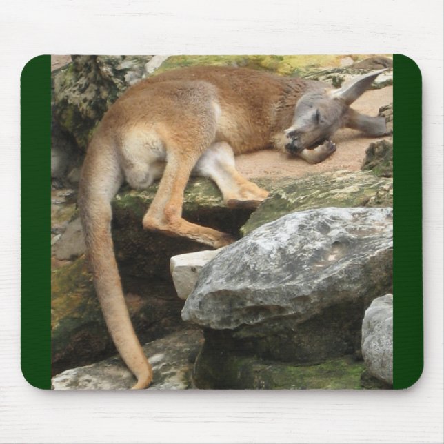 Sleepy Kangaroo Mouse Mat (Front)