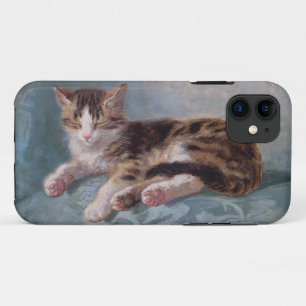 Sleepy Kitten by Henriette Ronner-Knip iPhone 11 Case