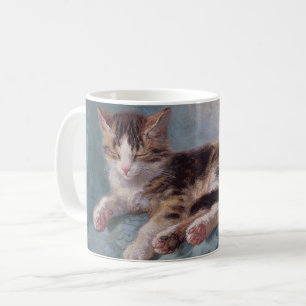 Sleepy Kitten by Henriette Ronner-Knip Coffee Mug
