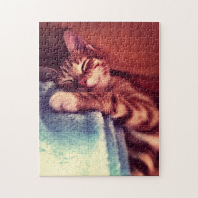 Sleepy Kitten Puzzle (Vertical)