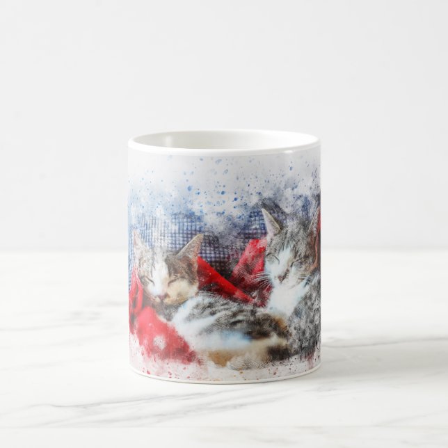 Sleepy kittens coffee mug (Center)