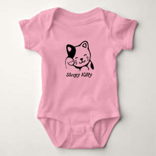 Sleepy Kitty Baby Bodysuit