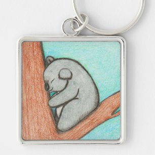 Sleepy Koala Key Ring