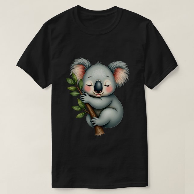 Sleepy Koala T-Shirt (Design Front)