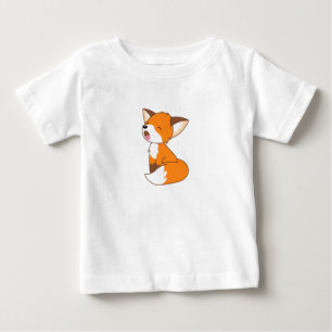 Sleepy Little Fox Baby T-Shirt