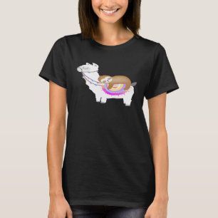 Sleepy Llama and Sloth T-Shirt