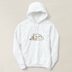 Sleepy Lunio Cosy Morning Coffee - Cute Kawaii Hoodie