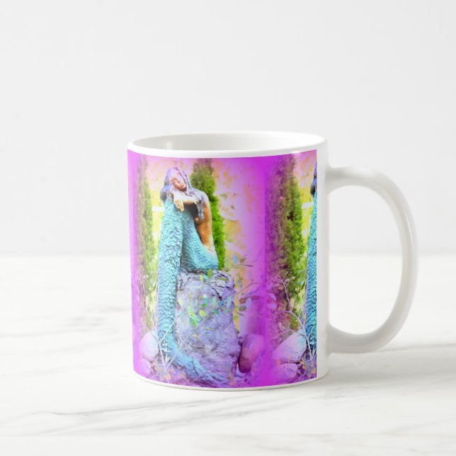 sleepy mermaid coffee mug (Right)