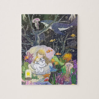 Sleepy mermaid jigsaw puzzle
