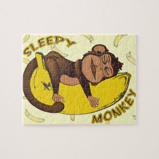 Sleepy Monkey Jigsaw Puzzle
