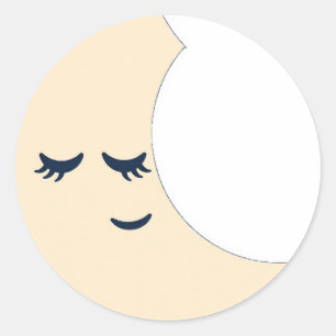 Sleepy Moon Cute Night Emoji Sticker