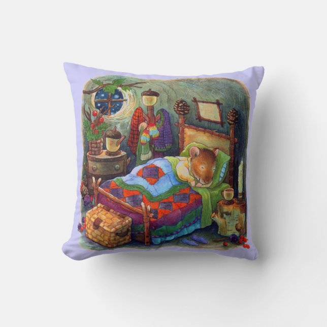 Sleepy Mouse Cushion (Front)