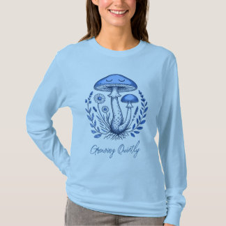 Sleepy Mushroom Vintage Botanical Women's T-Shirt
