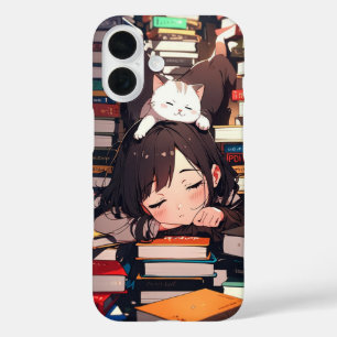 Sleepy Neko Chaos iPhone 16 Case