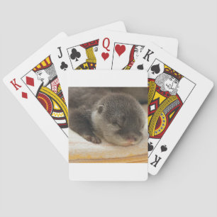Sleepy Otter Playing Cards