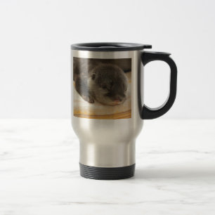 Sleepy Otter Travel Mug