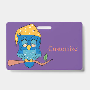 Sleepy Owl Thunder_Cove ID Badge
