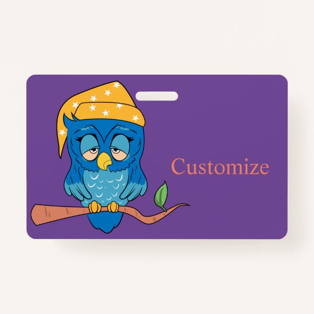 Sleepy Owl Thunder_Cove ID Badge (Front)