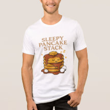 Sleepy Pancake Stack - Cute Foodie Breakfast Lover