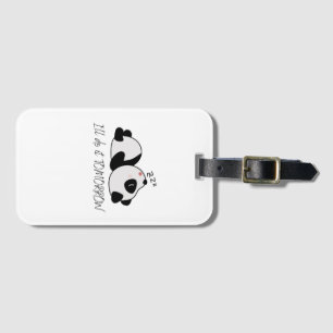 Sleepy Panda T-Shirt Baby Blanket Drawstring Bag Luggage Tag