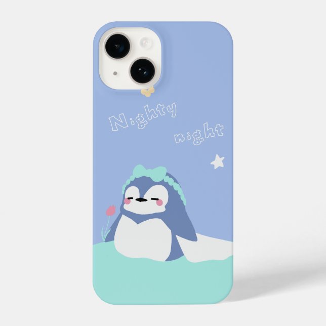Sleepy Penguin iPhone Case (Back)