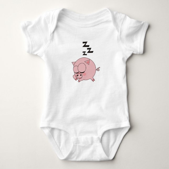 Sleepy Pig Baby Bodysuit (Front)