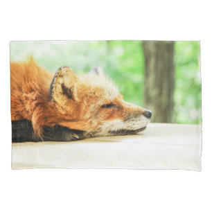 Sleepy Red Fox in the Country Wildlife Pillowcase