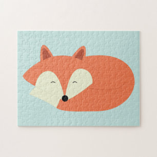 Sleepy Red Fox Jigsaw Puzzle