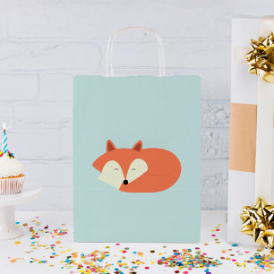 Sleepy Red Fox Small Gift Bag