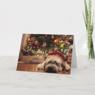Sleepy Santa Holiday Card