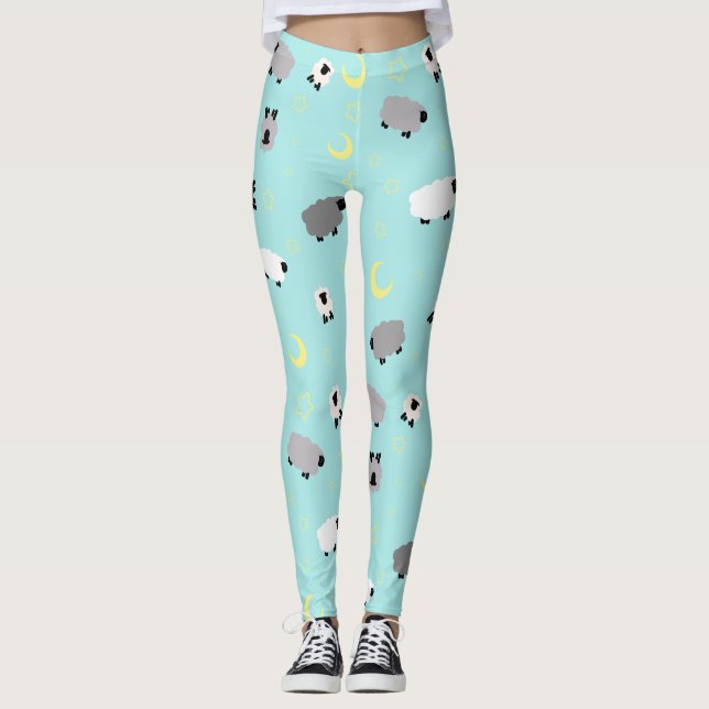 Sleepy Sheep Leggings | Cute Leggings | Baby4Life (Front)