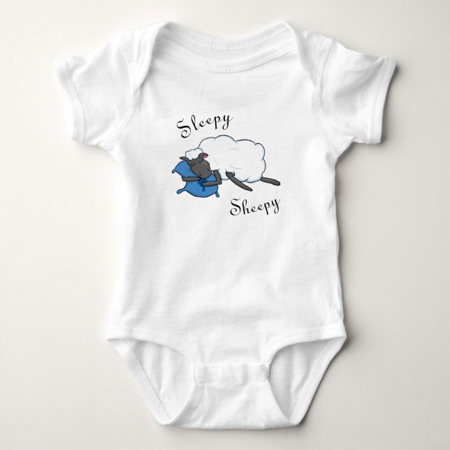 Sleepy Sheepy Baby Bodysuit (Front)