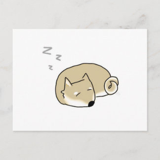 Sleepy Shiba Postcard