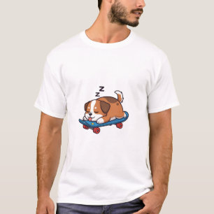 Sleepy Skate Pup T-Shirt